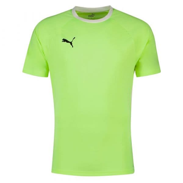 Puma Teamliga Short Sleeve T-shirt Amarelo S Homem