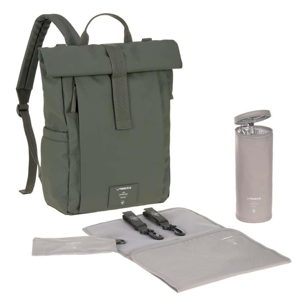 Mochila Green Label Rolltop Up Olive