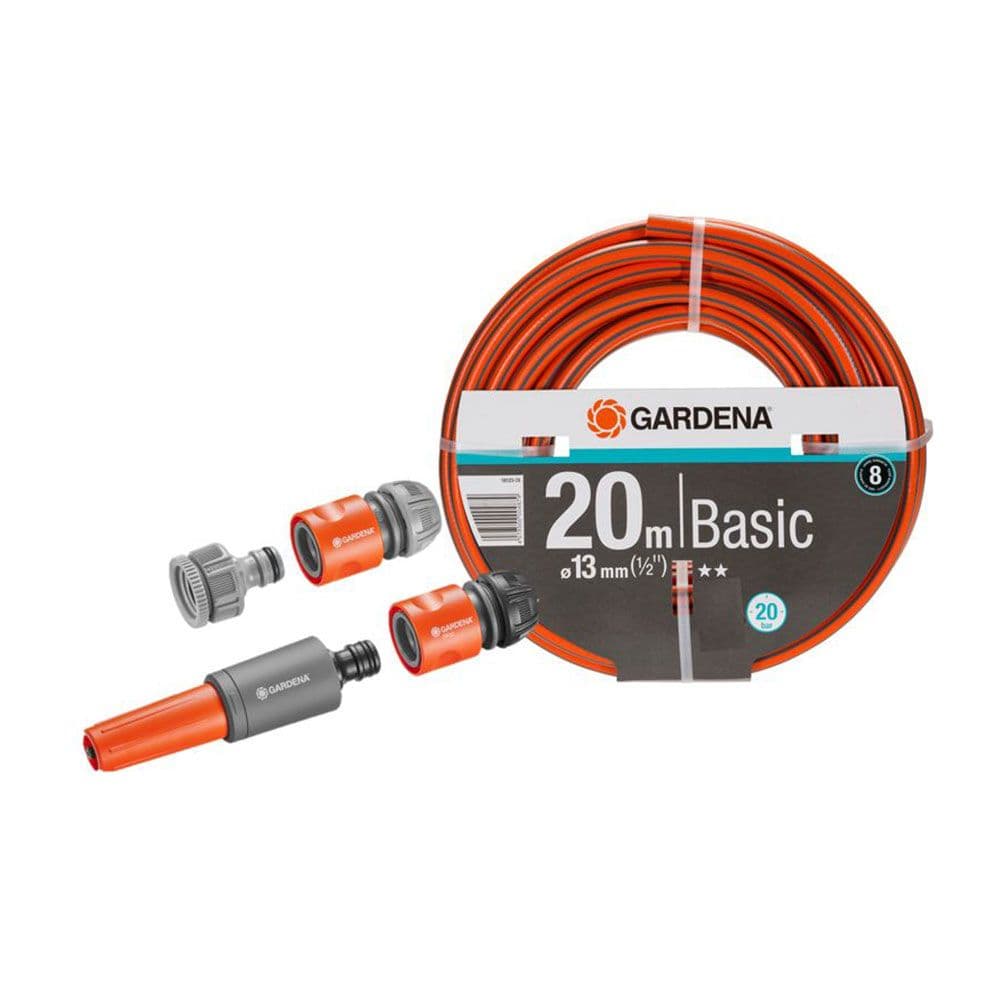 Gardena Kit de Mangueira Básico 13mm (1/2") 20m