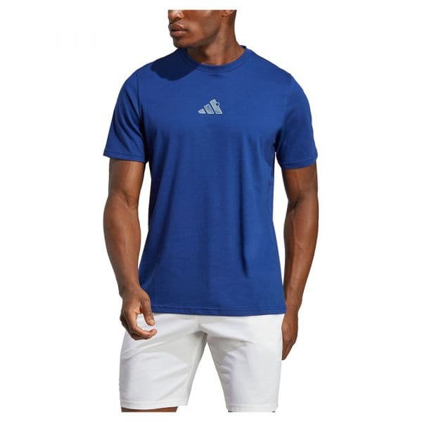 Adidas Ao Short Sleeve T-shirt Azul S Homem