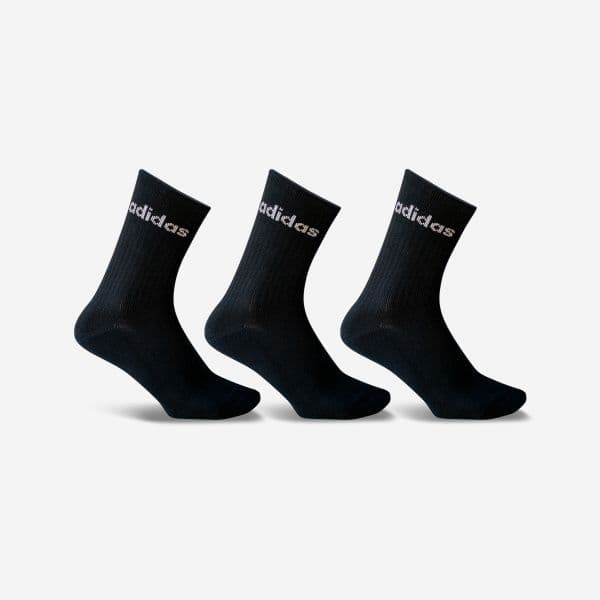 Adidas Meias de Desporto Cano Alto Preto (3 pares)-40/42