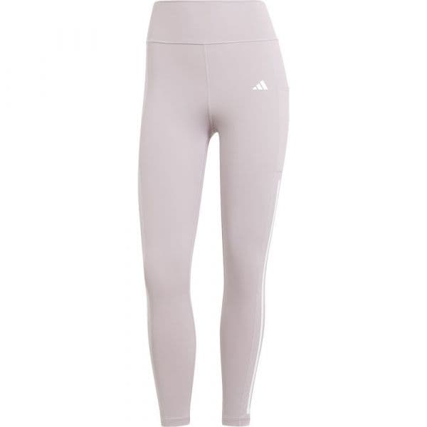 Adidas Opt 3 Stripes Leggings Roxo XS Mulher