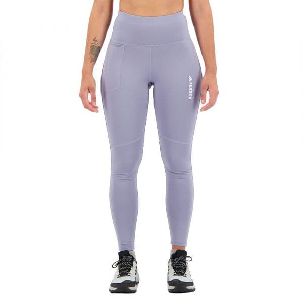 Adidas Organiser Multi Brushed Leggings Roxo M Mulher