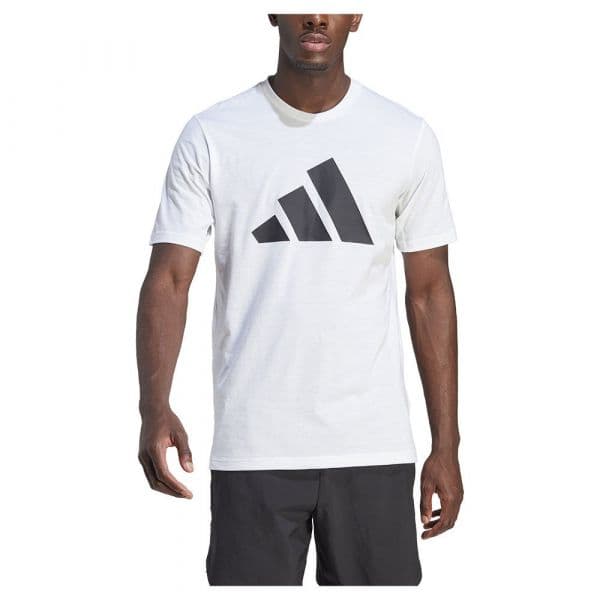 Adidas Essentials Feelready Logo Short Sleeve T-shirt Branco XL / Regular Homem