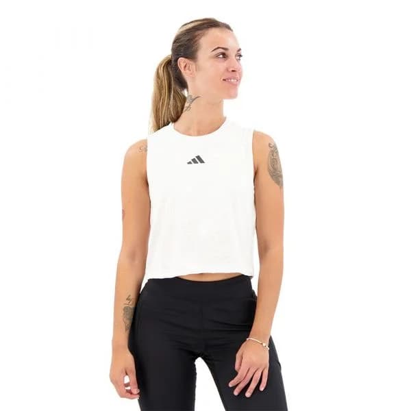 Adidas Aeroready Pro Sleeveless T-shirt Branco M Mulher