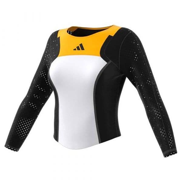 Adidas Pro 3/4 Sleeve T-shirt Branco,Preto S Mulher