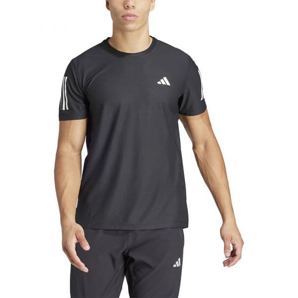 Adidas Own The Run Base Short Sleeve T-shirt Preto S / Regular Homem