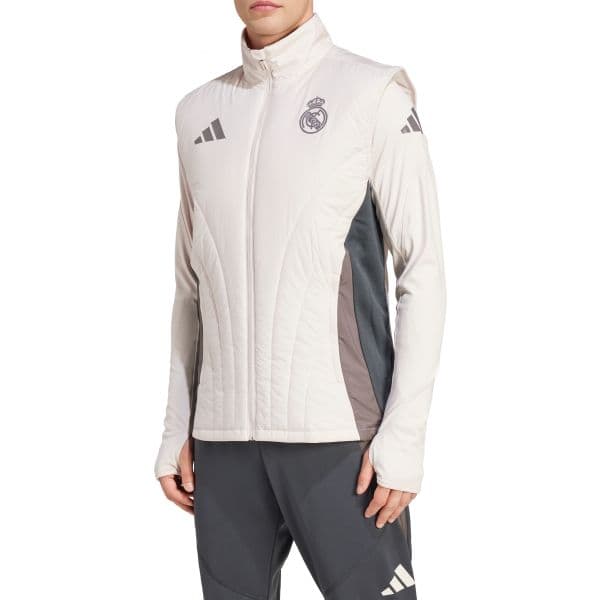 Adidas Colete Real Madrid 2024/25 European Winterized Vest it5130 M Branco