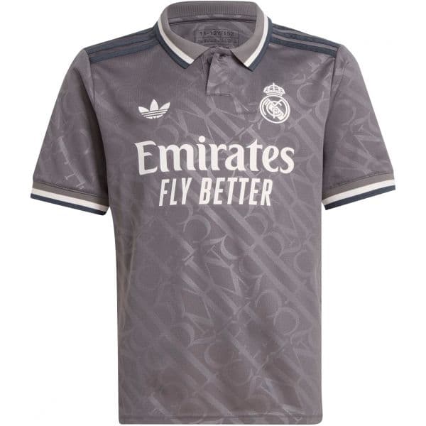 Adidas Originals Camisa Real 3 Jsy Y 2024/25 it3438 L (159-164 cm) Cinzento
