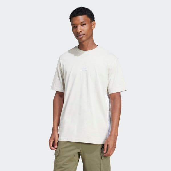 Adidas T-shirt de Fitness em Algodão Bege-s