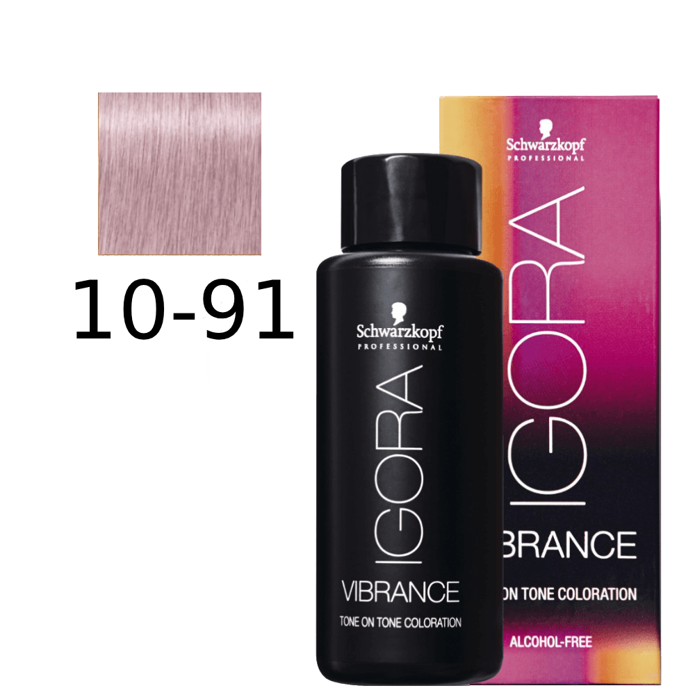 Schwarzkopf - Tonalizador Igora Vibrance 10-91 Violeta Ceniza 60 ml