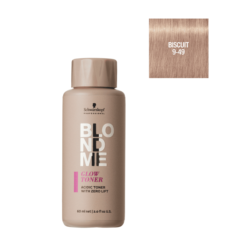 	 Schwarzkopf BlondMe Glow Toner  Iluminador & Tonalizante de Brilho 9.5-74  #Cookie  60ml