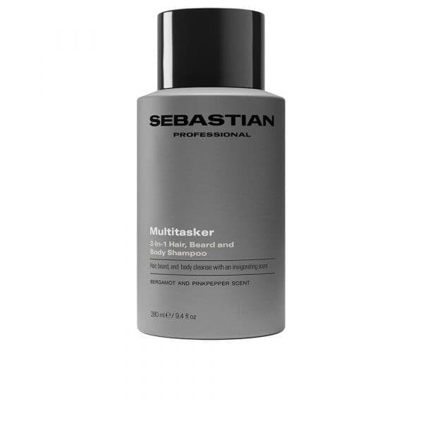 Sebastian Professional The Multitasker Shampoo 3 em 1 Cabelo, Barba e Corpo 280ml