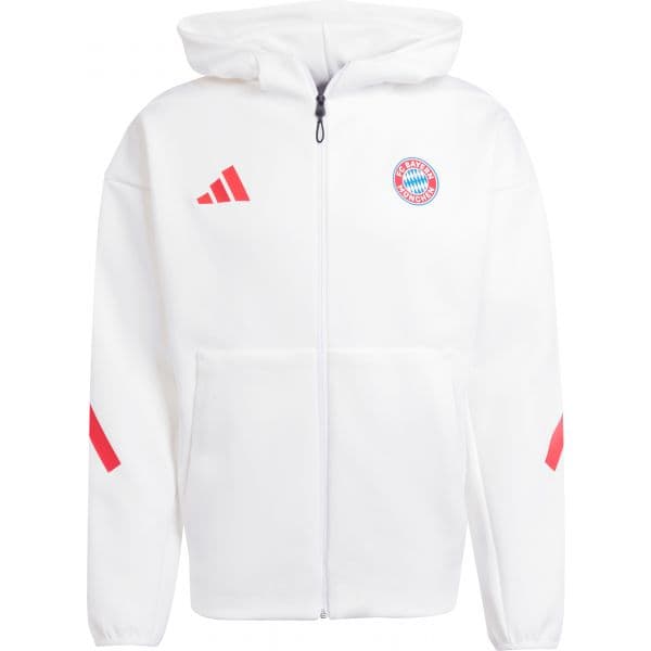 Adidas Casaco com Capuz Fc Bayern Munich Z.n.e. Anthem jm9439 M Branco