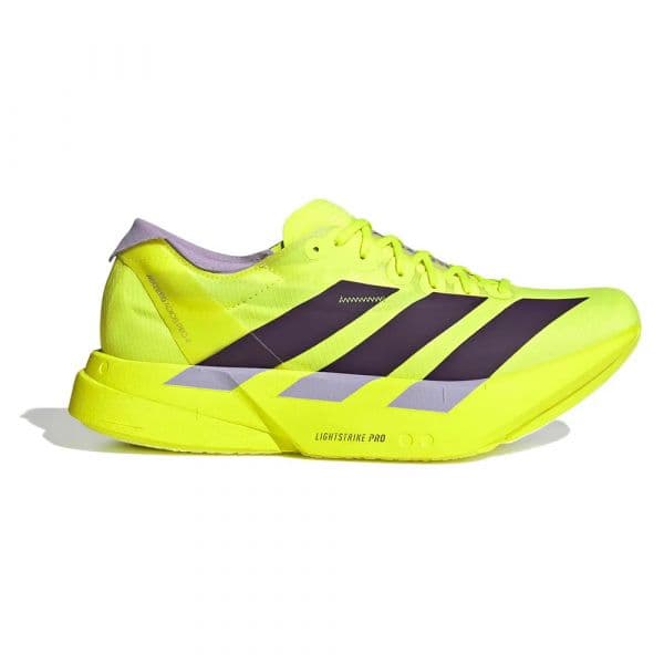 Adidas Sapatilhas de Running Adizero Adios Pro 4 Solar Yellow / Aurora Plum / Powder Plum 46 2/3