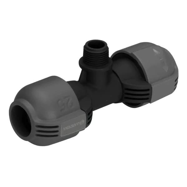 Gardena Conector de Mangueira 2786-20 União em T de 25 mm 1/2" Preto