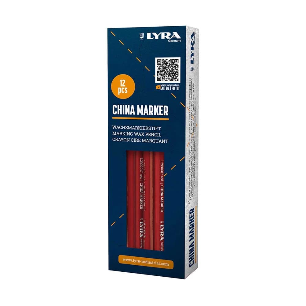 Lápis Dermatográfico Lyra Marker Vermelho Cx 12un (1 Uni.)