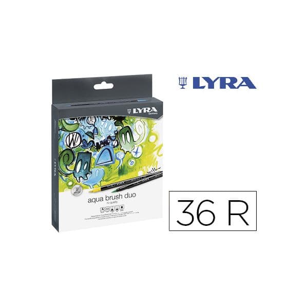 Lyra Marcadores Pincel Aqua Brush Duo 36 Un.