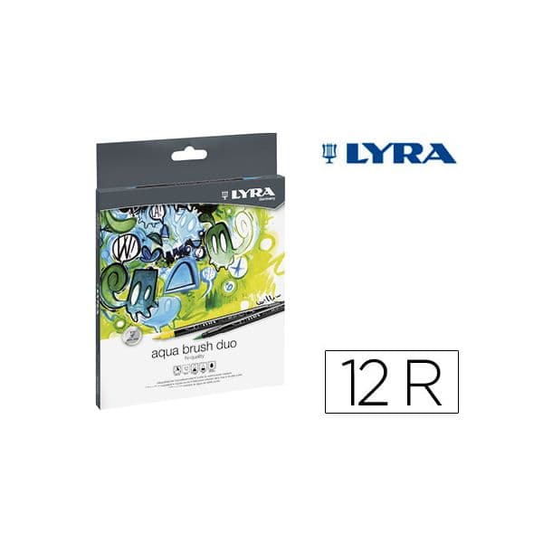 Lyra Caixa 12 Marcadores Aqua Brush Duo - 6521120
