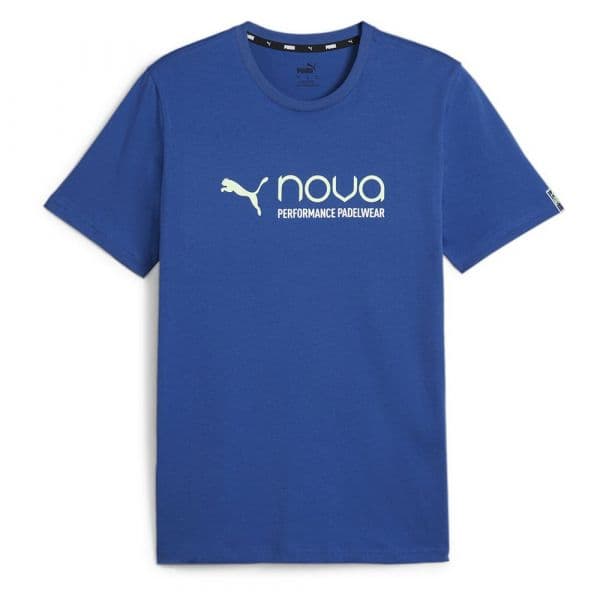 Puma 659248 Individual Short Sleeve T-shirt Azul L Homem
