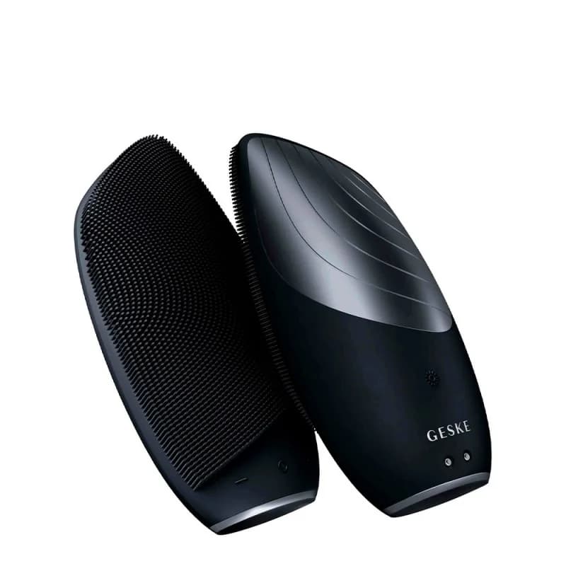 Geske Escova de Limpeza Facial Thermo Sonic 6 em 1 Preto