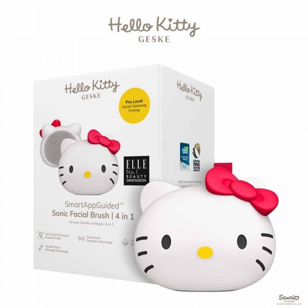 Geske Sonic Facial Brush 4 em 1 Hello Kitty Starlight