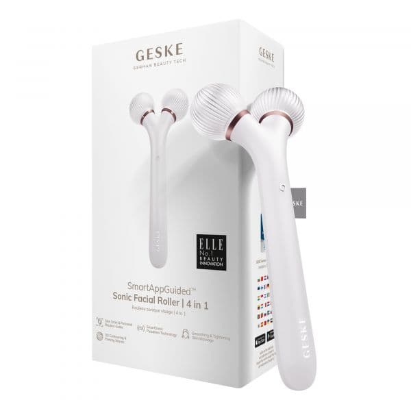 Geske Rolo Facial Sónico 4 em 1 Branco Smart App Guided