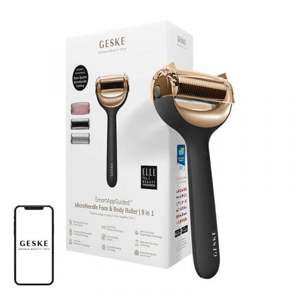 Geske MicroNeedle Face & Body Roller 9 em 1 Gray
