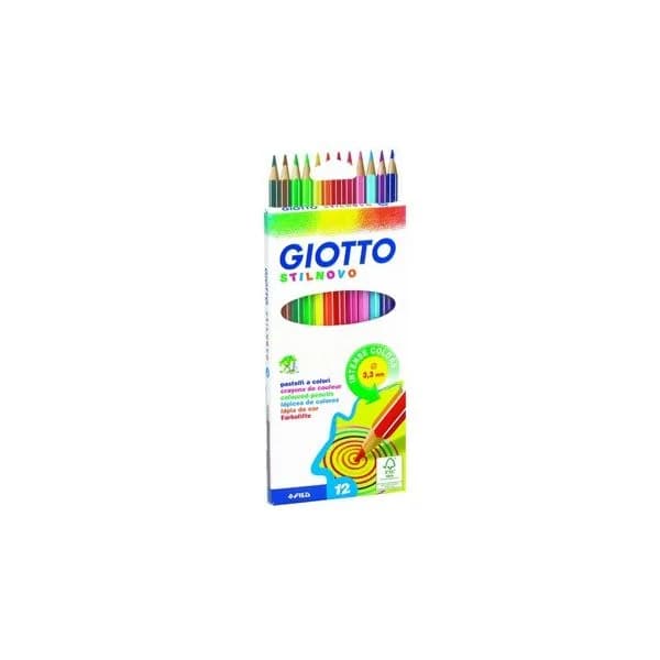 Giotto Lápis de Cor Stilnovo Aguarela 18cm 12 un.