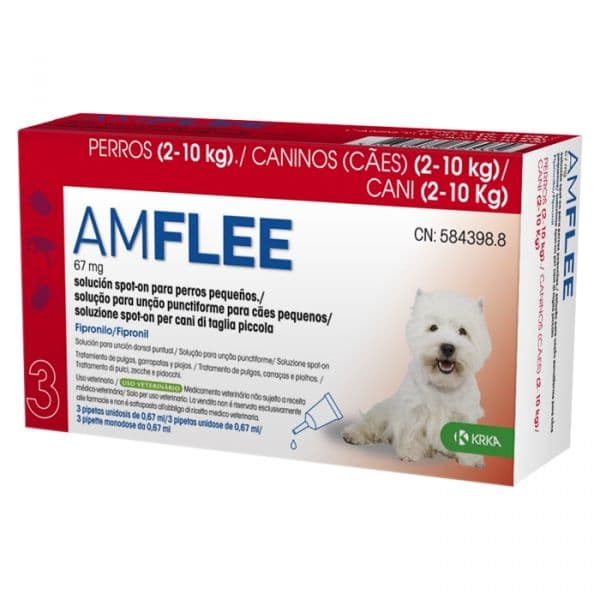 Amflee Spot On 67mg 2-10Kg 1 Pipeta
