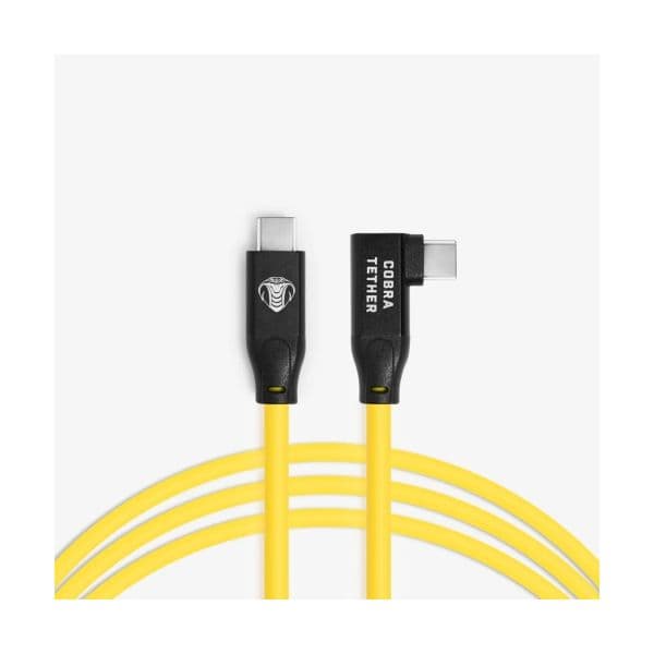 Cobra Tether Cabo Curvo USB-C/USB-C 5m Amarelo