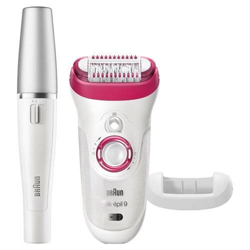 Depiladora de Arranque Braun Silk-épil 9 9-538 Wet&Dry + Depiladora Facial