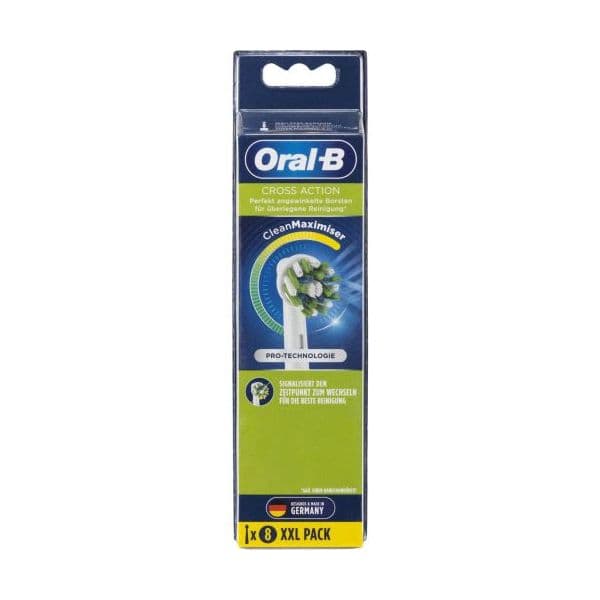 Oral-B Cabeça Escova Dentes CrossAction Clean Maximizer 8 unidades