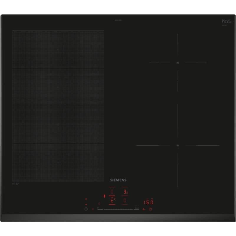 Placa de Indução Siemens iQ700 EX651HEC1E | 60cm, 4 Zonas, Preto