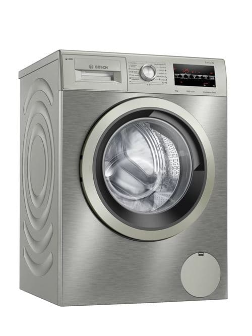 Máquina de Lavar Roupa Bosch WAU24S5XES | 9 Kg | 1200 RPM | C | Aço inoxidável