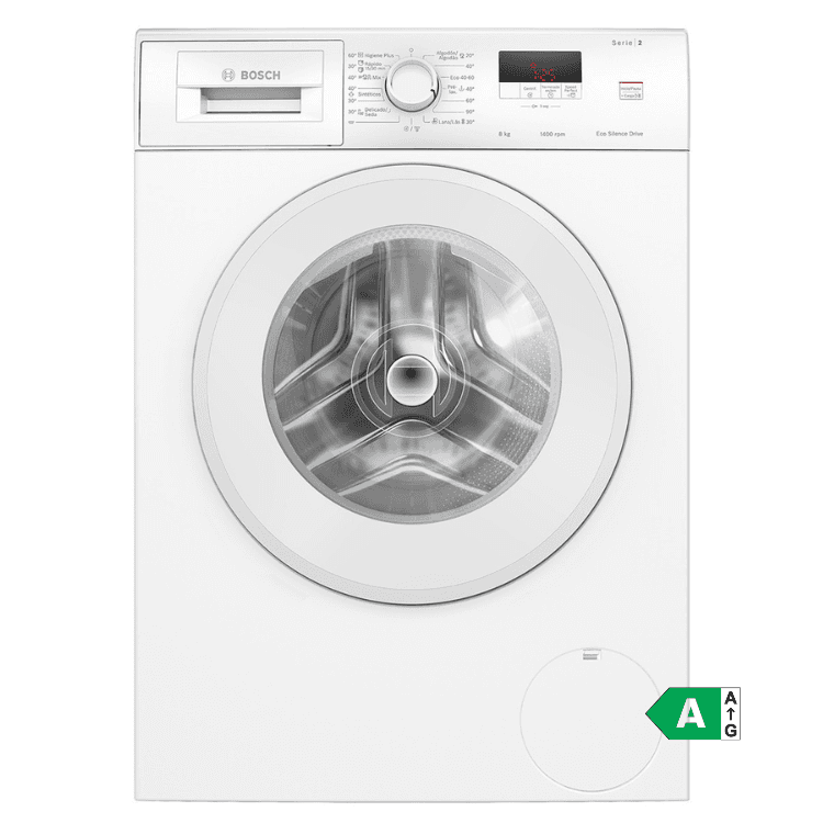 Máquina de Lavar Roupa Bosch Serie 2 WGE03400EP 8Kg 1400RPM Classe A Branco
