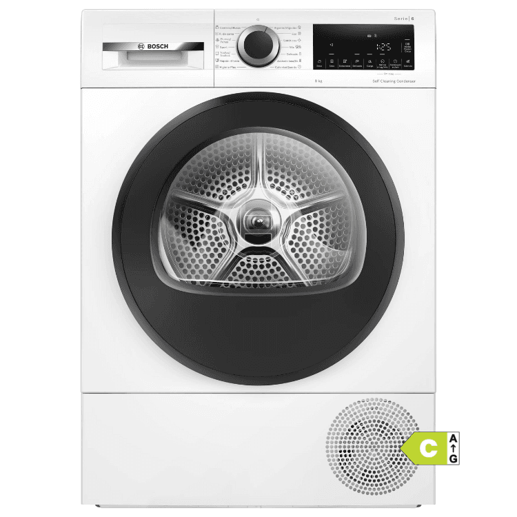 Máquina de Secar Roupa Bosch WQG235D1ES 8Kg Classe C