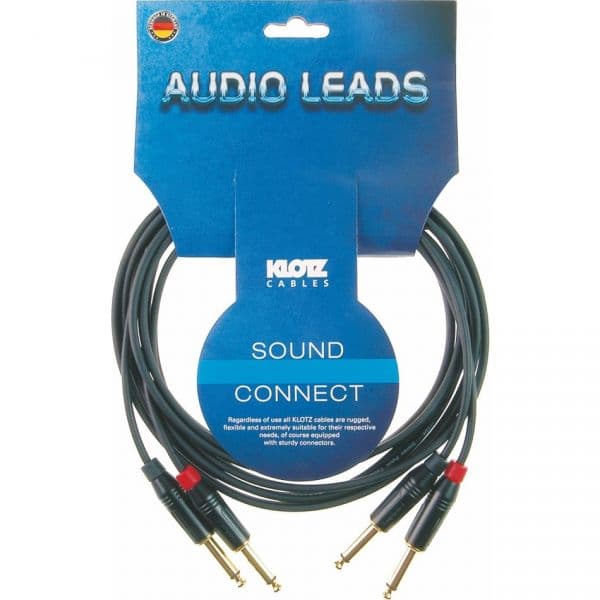 Klotz Cabo Audio KMPP0600 Audio Leads 6mt 2 Jack/2 Jack