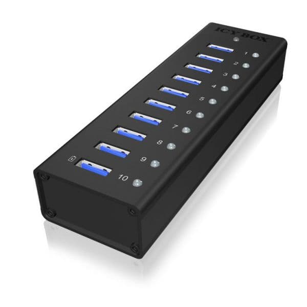 Raidsonic Icy Box Hub IB-AC6110 10 portas USB 3.0 - 70419