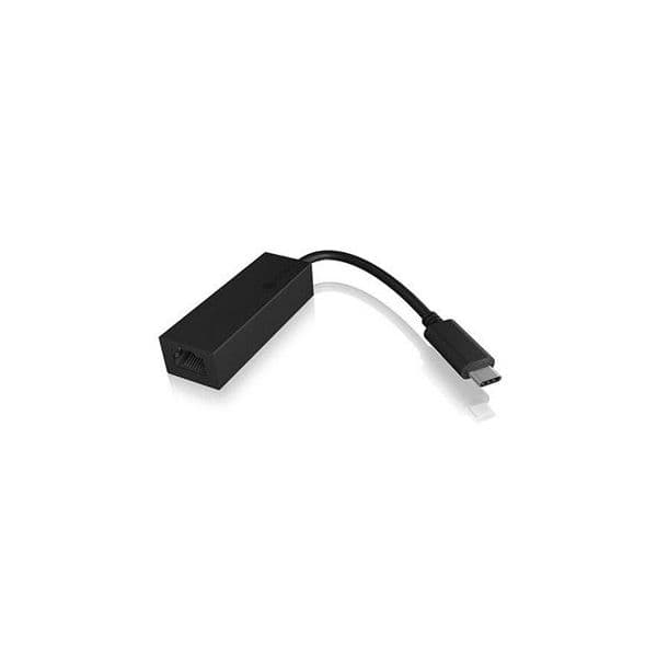 Raidsonic KAB Adapter ICY BOX USB-C para Gigabit Ethernet LAN Preto