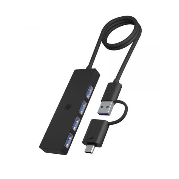 Icy Box IB-HUB1424-C3 Hub USB-C 4 Portas USB 3.2 Preto