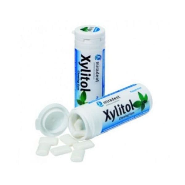 Miradente Xylitol Pastilha Elástica Hortelã Pimenta 30 Unidades
