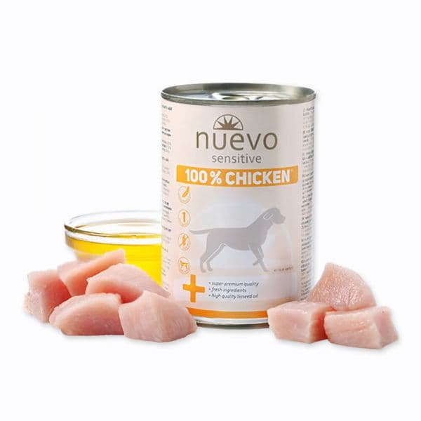 Ração Húmida Nuevo Super Premium Sensitive Frango 400g