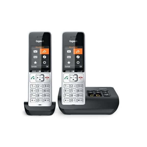 Telefone Sem-fios Gigaset Comfort 500A Duo Silver-black