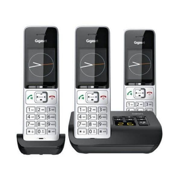 Gigaset Telefone sem-fios COMFORT 500A trio silver-black - L36852-H3023-B111