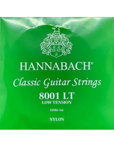 Hannabach Strings for Classic Guitar Serie 800 Low Tension Silver Plated 652361