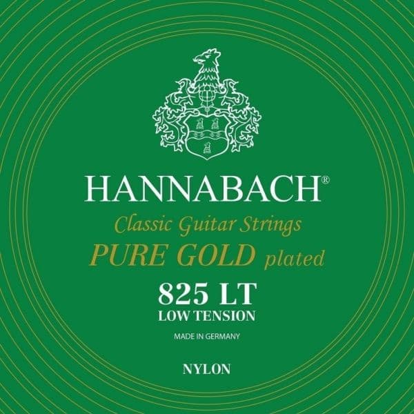 Hannabach Strings for Classic Guitar Serie 825 Low Tension Specialized Gold Plated 652643