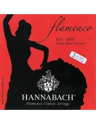 Hannabach Strings for Classic Guitar Serie 827 Super High Tension Flamenco 652948