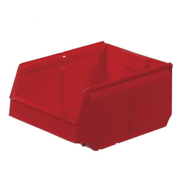 Kaiser+Kraft Caixa de Armazenagem à Vista em Polipropileno, Cxlxa 300 X 230 X 150 mm, Ue de 12 Unid., Vermelho Vermelho Fogo, Semelhante à Ral 3000