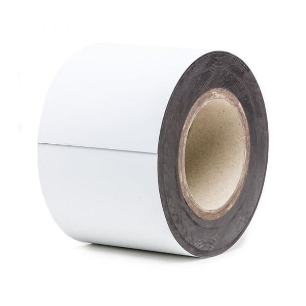 Kaiser+kraft Letreiros Magnéticos para Armazém, Mercadoria em Rolo, Branco, Altura 100 mm, Comprimento do Rolo 10 M Branco